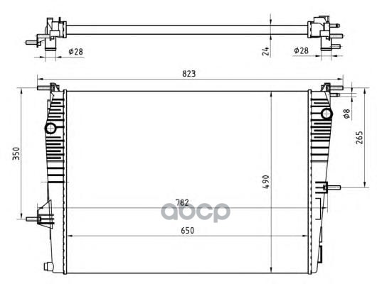 Радиатор системы охлаждения NRF 53965