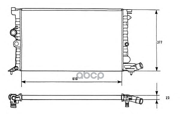 Радиатор системы охлаждения NRF 58946