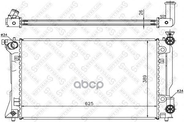 Радиатор системы охлаждения Stellox 1025194SX