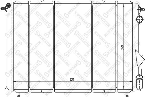 Радиатор системы охлаждения Stellox 1025231SX