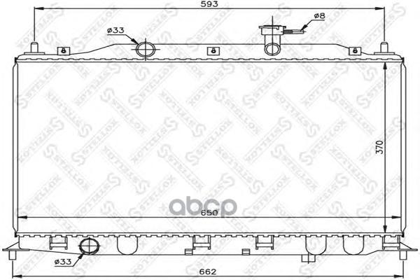Радиатор системы охлаждения Stellox 1026614SX