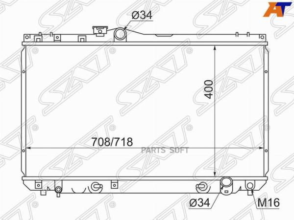 Радиатор Toyota Markii/Chaser/Cresta #X90 2,0-3,0 92-96 Sat арт. TY0005-9