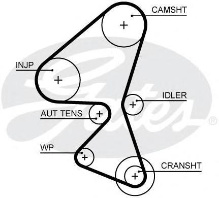 Ремень грм Gates 5657XS