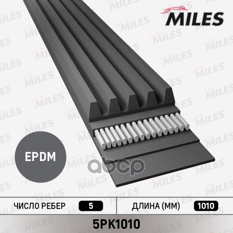 Ремень Приводной Поликлиновой Miles арт. 5PK101