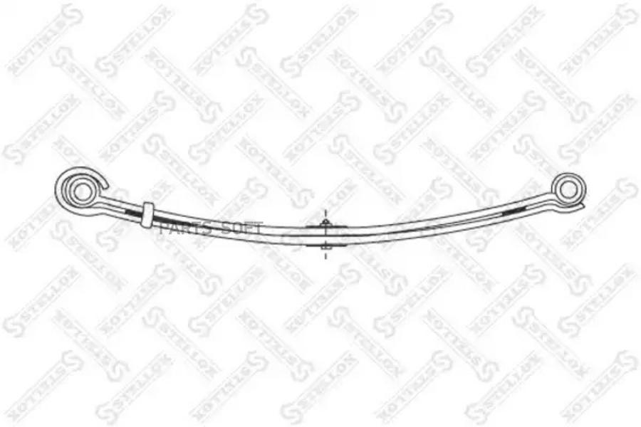 Рессора однолист. !перед 1/29х80x32 860+940 S16 MB Atego