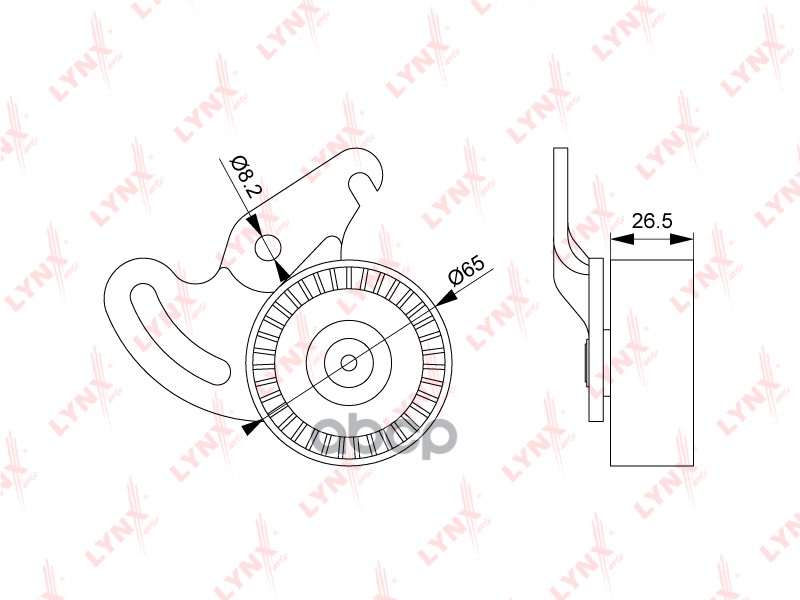 Ролик Натяжной Навесного Оборудования Pb-5108 Nsii0009539808 LYNXauto арт. PB5108