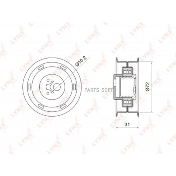 Ролик натяжной ремня ГРМ LYNXauto pb1004