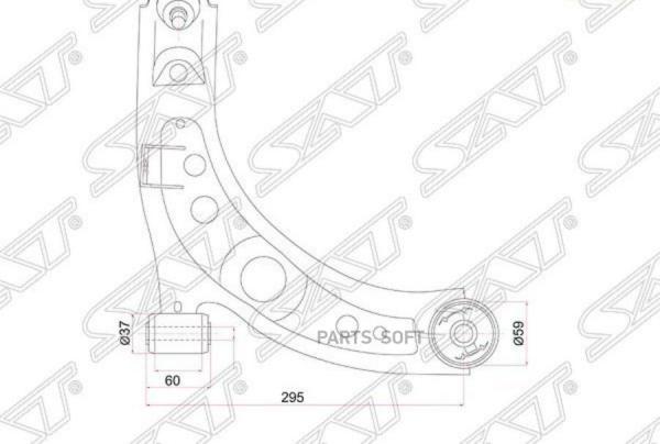 Рычаг Подвески Рычаг Нижний Toyota Passo 04- Rh Перед. Прав. Sat арт. ST48068B10