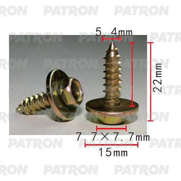 Саморез Применяемость Саморез 5.4x22mm Универсальный Patron P372232 Universal PATRON