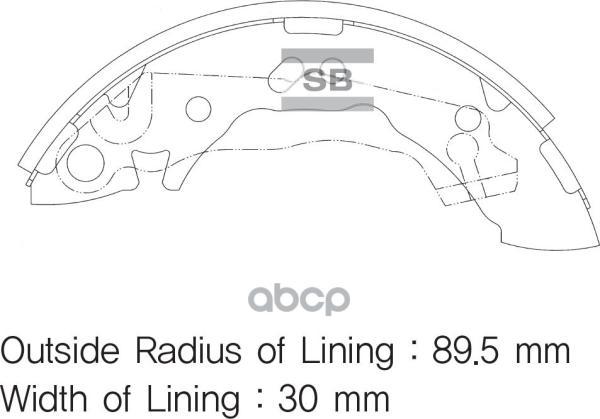 SANGSIN sa096_4117 01 колодки барабанные з. hyundai atosatos prime all 01-03 SA096