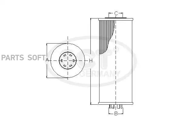 SCT GERMANY SC7073P Топливный фильтр AUDI A3/ SKODA OCTAVIA/ KODIAQ/ VW CADDY/ TIGUAN TDI