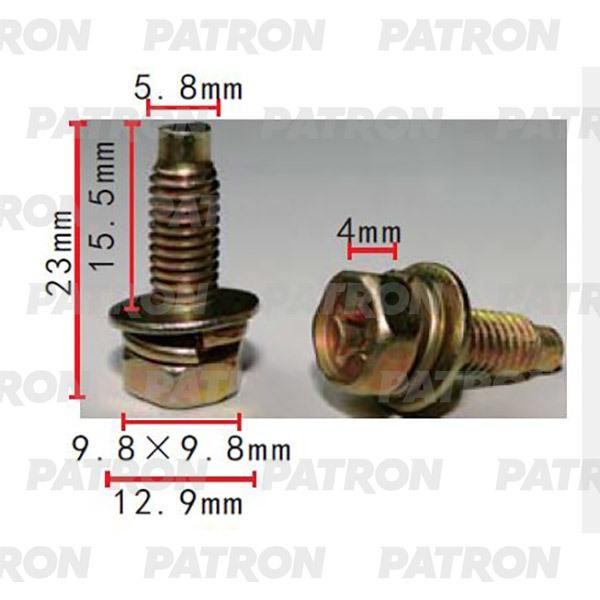 Шайба T1=10.0x10.0, T2=13.0, F=5.8, L=16.0 PATRON арт. P372221