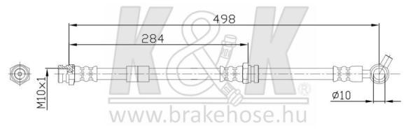 Шланг Тормозной K&K Ft0872 Задн Mazda: Cx-7 K&K арт. FT0872