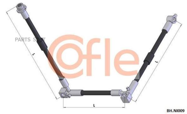 Шланг Тормозной Передн Прав Nissan Primera 02- Cofle арт. 92.BH.NI009
