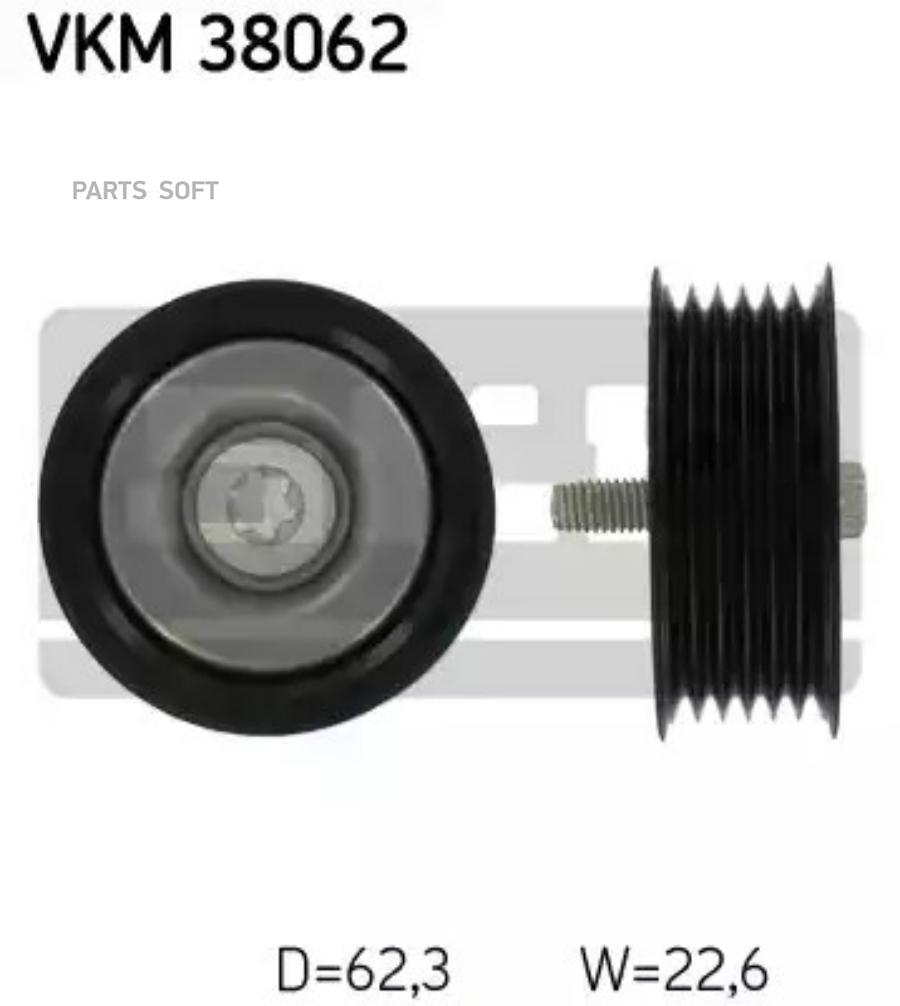 SKF 'VKM38062 ролик натяжной приводного ремня 1шт