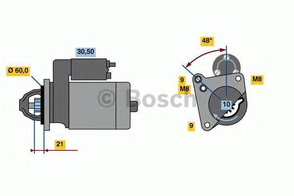 Стартер BOSCH 098602197