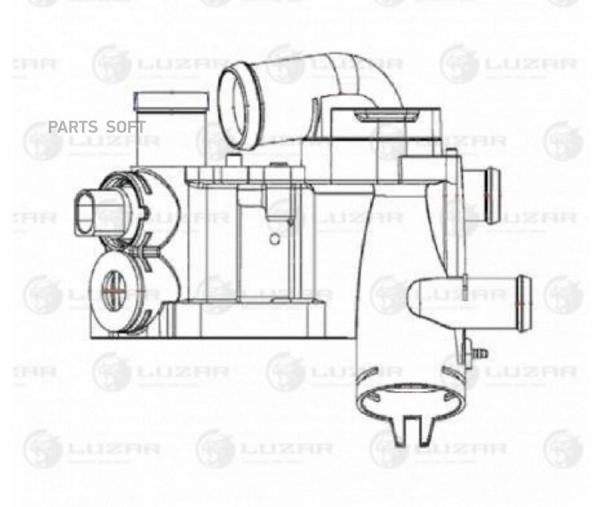 Термостат (с корпусом) Luzar lt1804