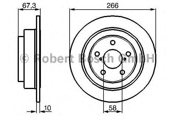 Тормозной диск BOSCH 0986478799