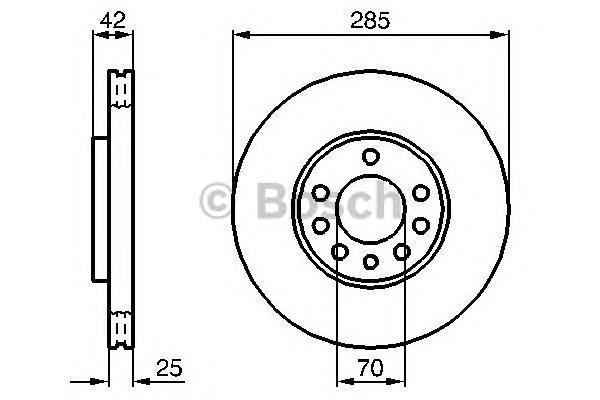 Тормозной диск BOSCH 0986479107