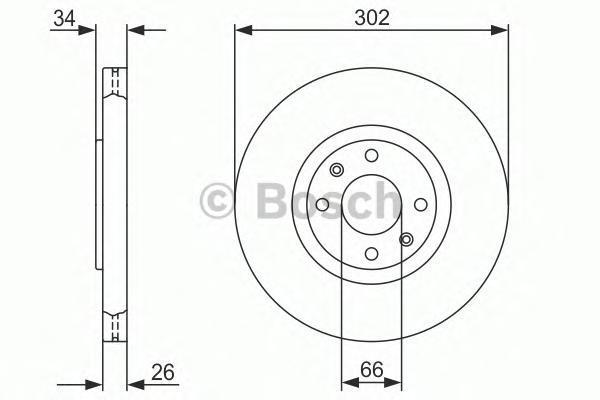 Тормозной диск BOSCH 0986479288