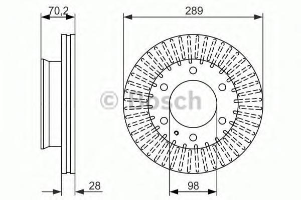 Тормозной диск BOSCH 0986479711