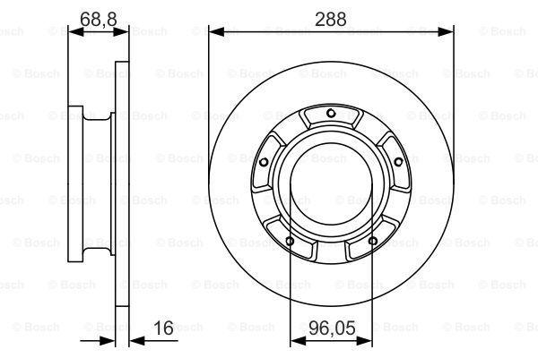 Тормозной диск BOSCH 0986479A5