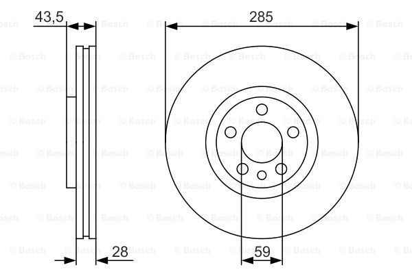 Тормозной диск BOSCH 0986479S62