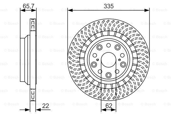 Тормозной диск BOSCH 0986479T34