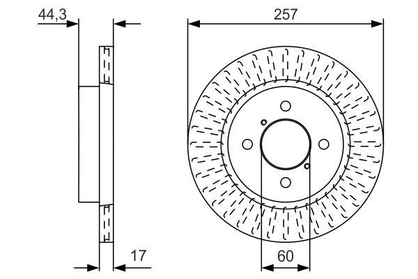 Тормозной диск BOSCH 0986479U93