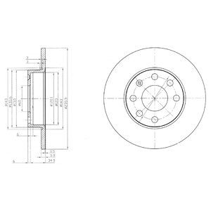 Тормозной диск DELPHI BG2149