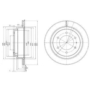 Тормозной диск DELPHI BG3353