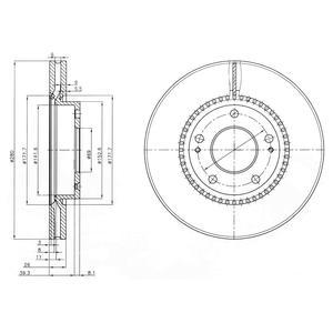 Тормозной диск DELPHI BG3861