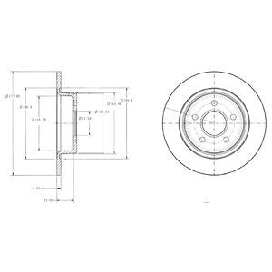 Тормозной диск DELPHI BG3873