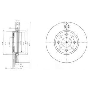 Тормозной диск DELPHI BG4004