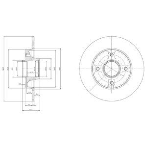 Тормозной диск DELPHI BG9022RSC