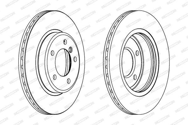 Тормозной диск FERODO DDF1066C