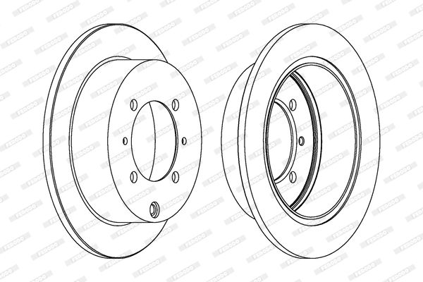 Тормозной диск FERODO DDF1141