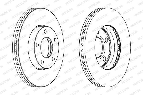 Тормозной диск FERODO DDF1311C