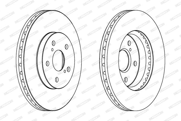 Тормозной диск FERODO DDF1446
