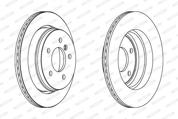 Тормозной диск FERODO DDF1581