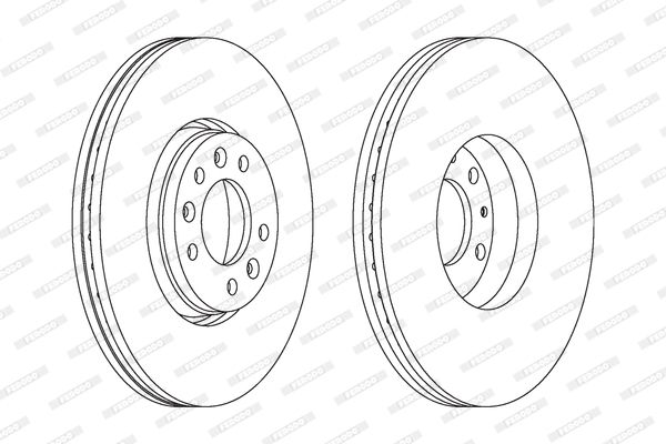 Тормозной диск FERODO DDF1615