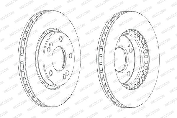 Тормозной диск FERODO DDF2004C