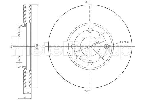 Тормозной диск METELLI 23-0490C