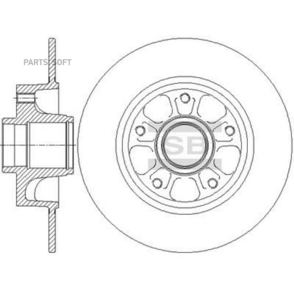 Тормозной диск Sangsin brake SD307