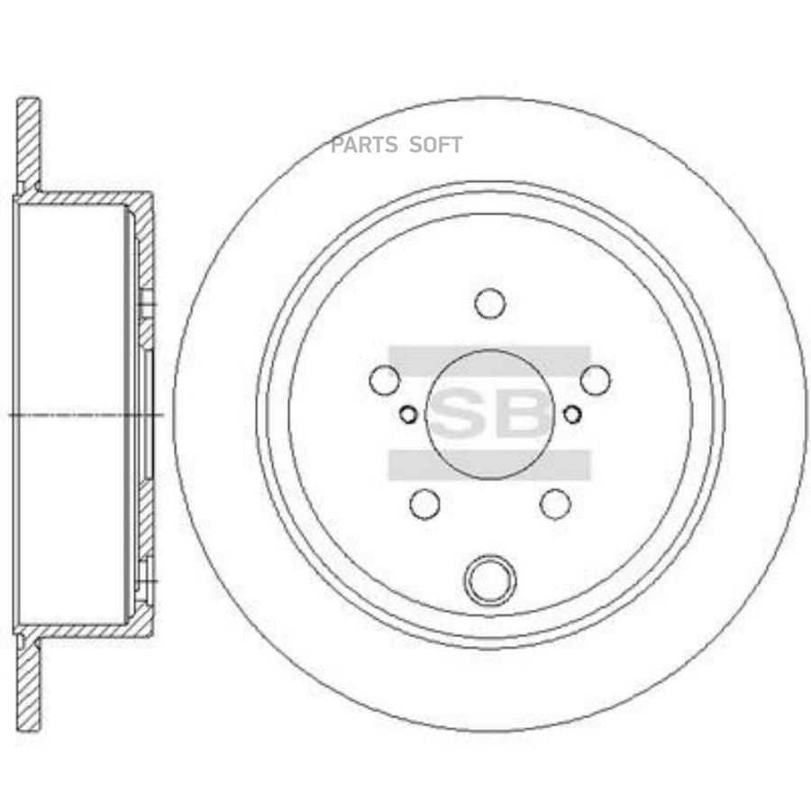 Тормозной диск Sangsin brake SD4706