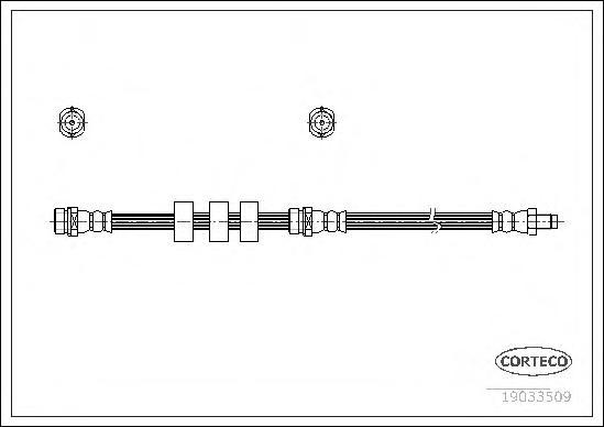 Тормозной Шланг Передний (442Mm) Corteco 19033509