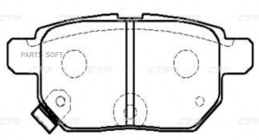 Тормозные колодки Ctr GK1066P