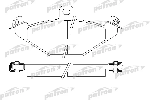 Тормозные колодки PATRON дисковые PBP878