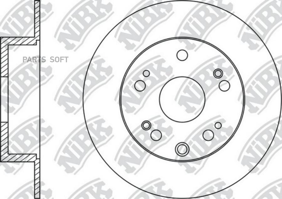 Тормозный колодки NiBK задний для Honda Accord 2.0-2.4 2008- rn1407