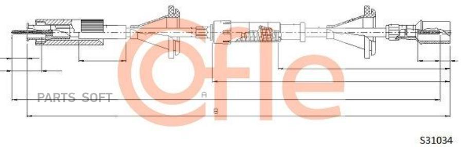 Трос спидометра COFLE VW Passat 94